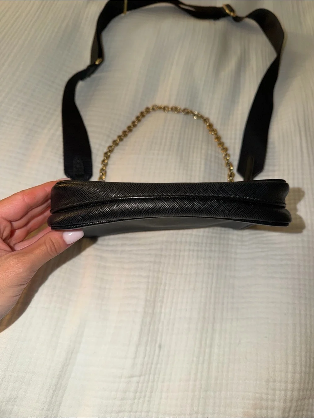 PRADA Black Saffiano Re-Edition Bag Leather